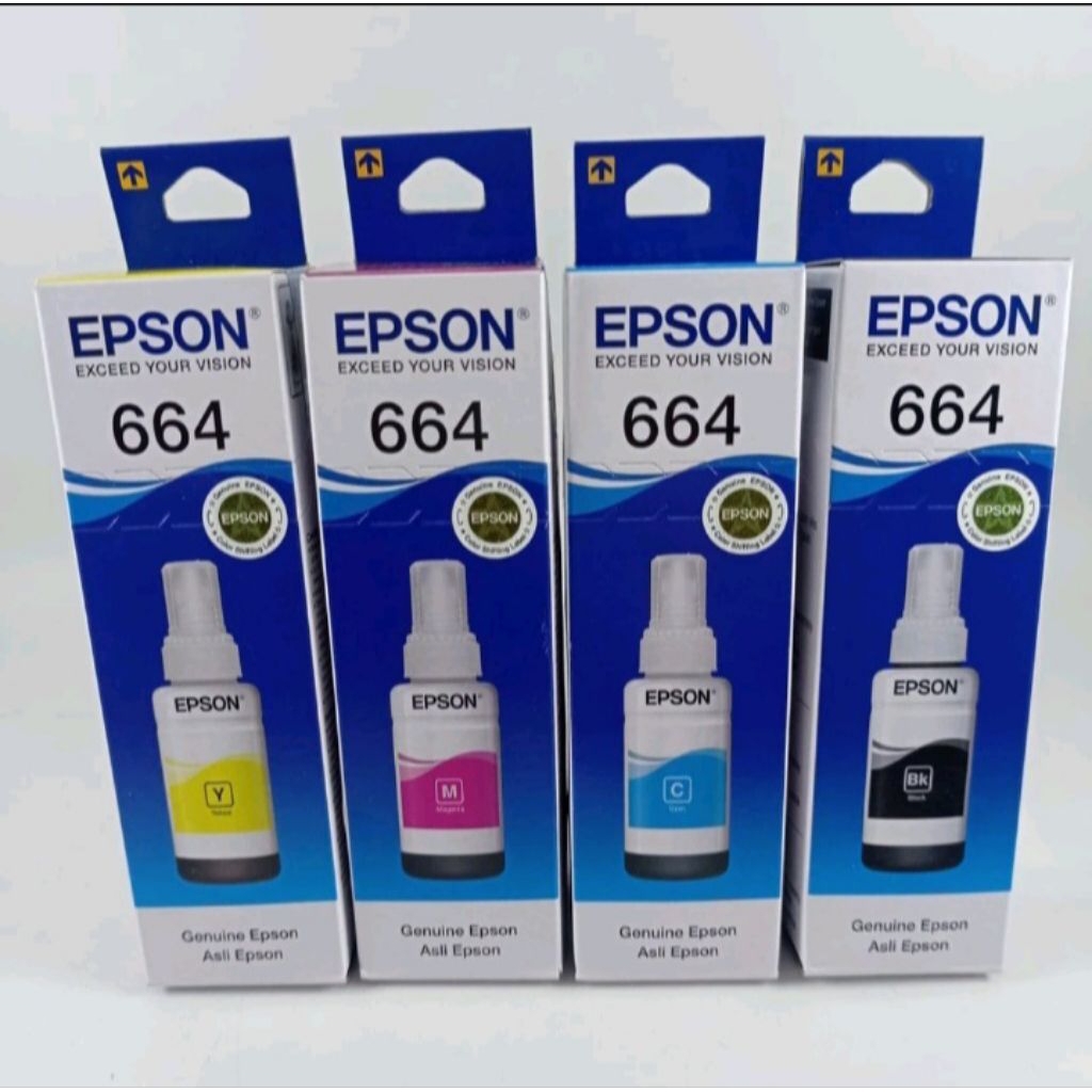 Tinta Printer Epson Kode 664 Untuk Printer Epson seri L100/L120/L210/L310/L360/L1300 Original 100%