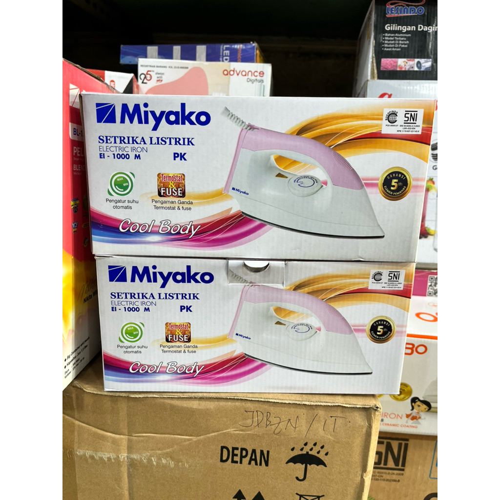 SETRIKA MIYAKO 1000M / SETRIKA MIYAKO OTOMATIS / GOSOKAN MIYAKO / SETERIKA MURAH / SETRIKA MIYAKO MU