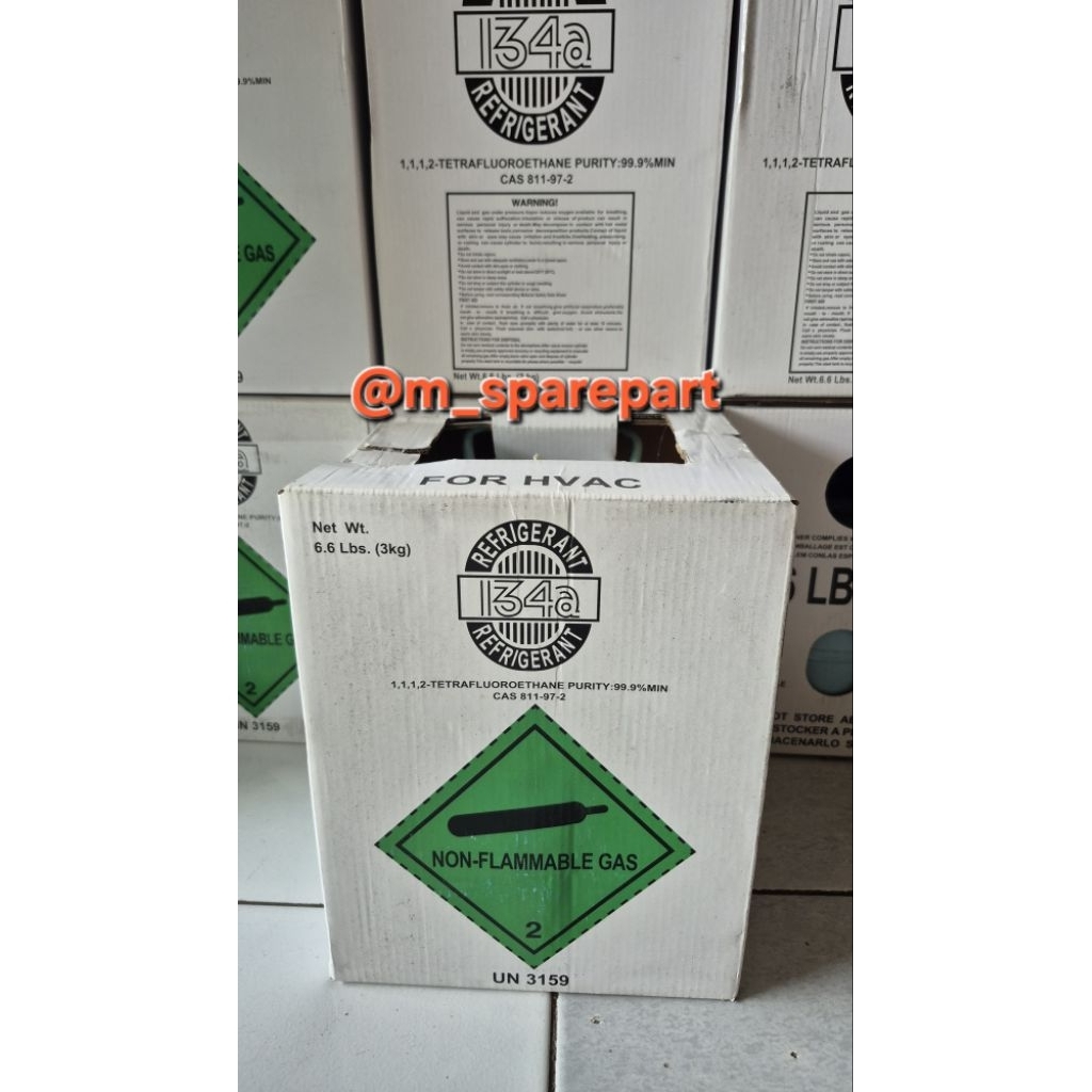 Freon Refrigerant R134a tabung kecil 3kg