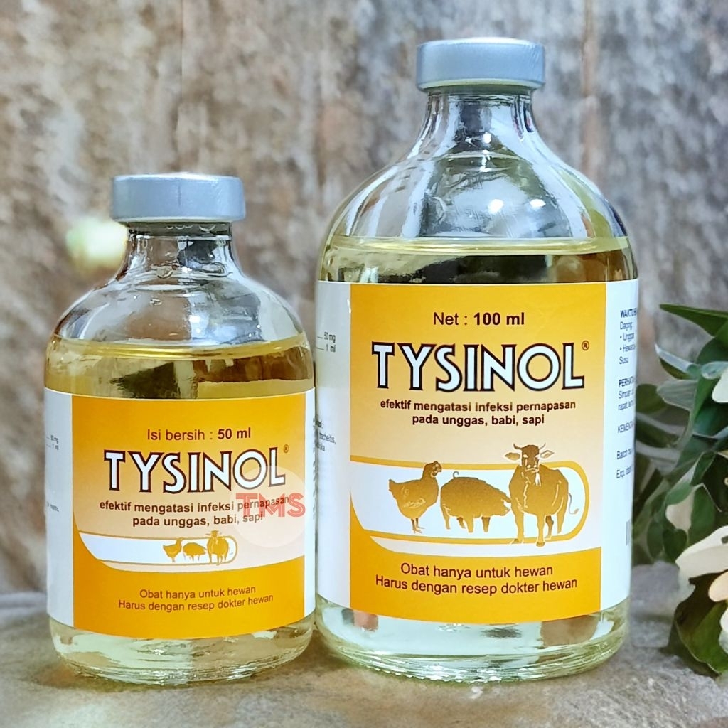 TYSINOL100 ml Antibiotik pernapasan ternak sapi kambing domba babi