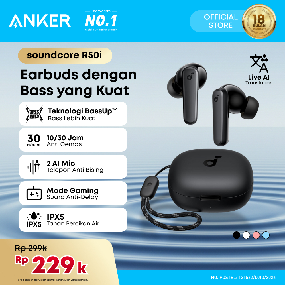 [ SUPER SALE ] TWS Earphone Anker Soundcore R50i - A3949