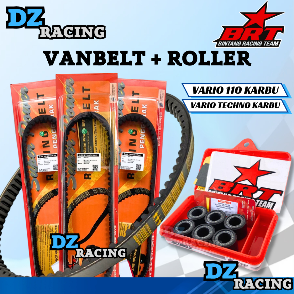 Vanbelt Vbelt BRT Vario 110 Karbu Vanbelt BRT Set Roller Vario Techno 110 Karbu Vanbelt BRT RACING