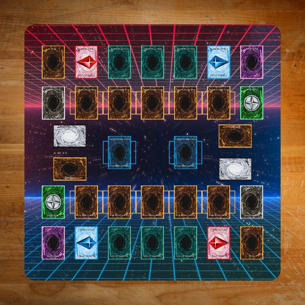 CUSTOM PLAYMAT YUGIOH Standart 2 Player 70x70 cm  Format Master Duel