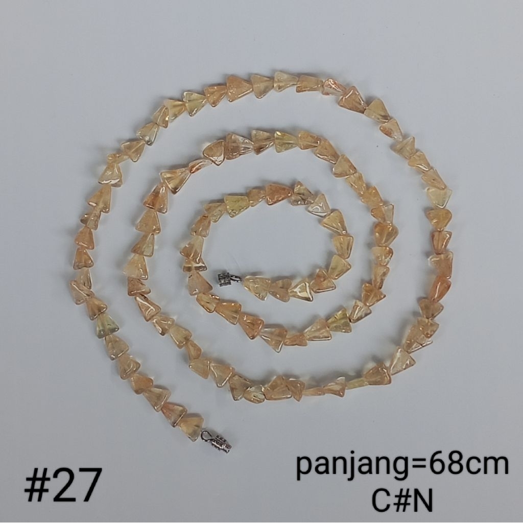 kalung batu natural citrine #27