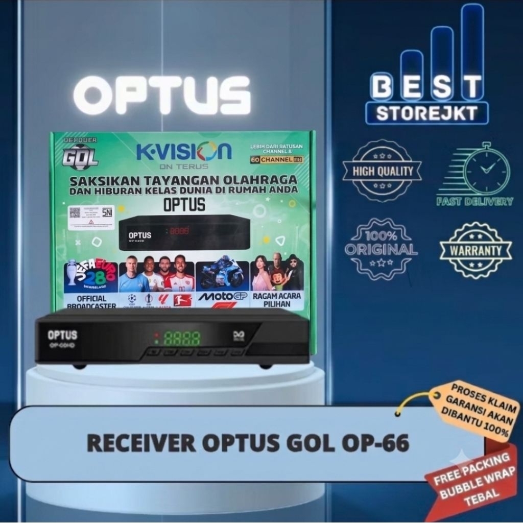 [BISA COD] Receiver Parabola Optus New OP 66 HD Bisa Buka MNC Group