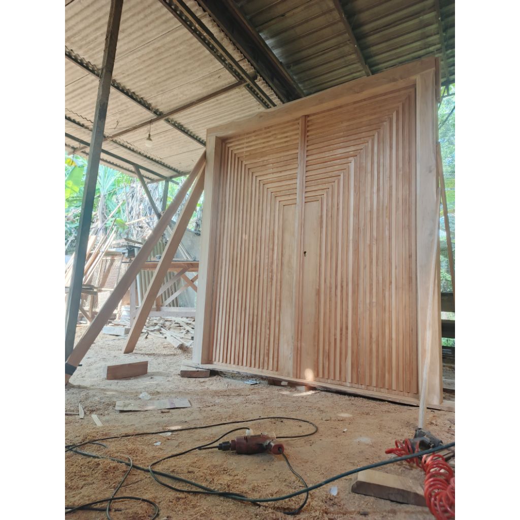 Kusen Pintu utama Kayu Jati asli