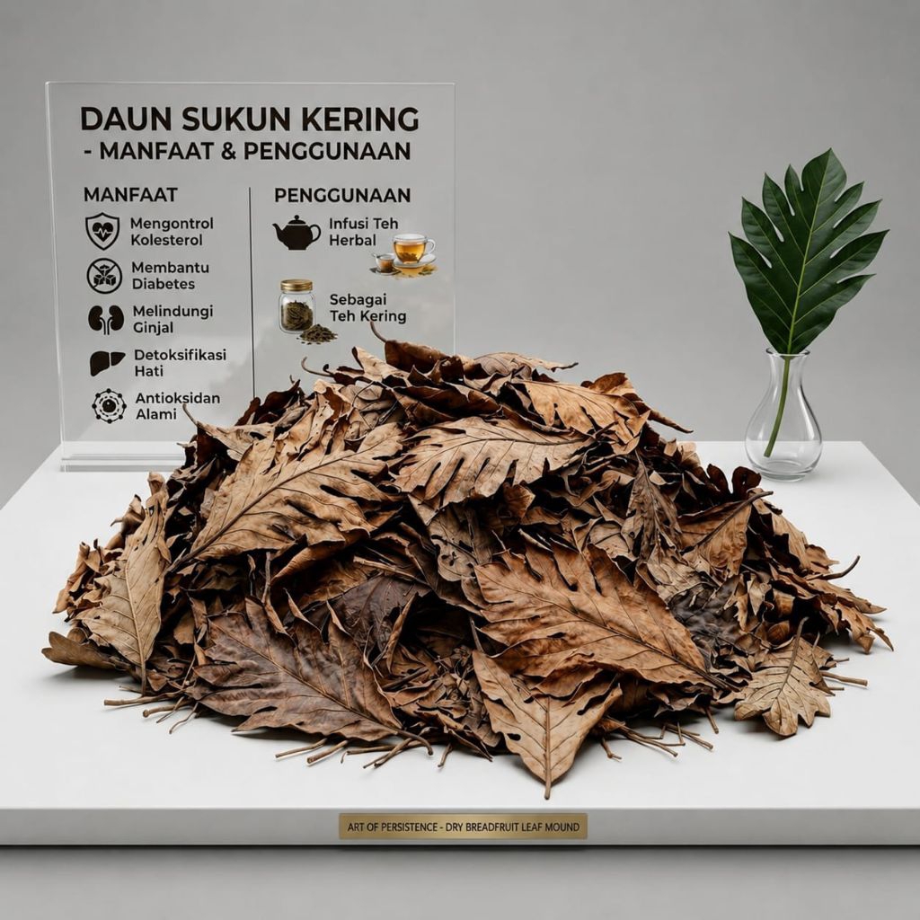 Daun Sukun Kering Organik / Daun Sukun Cacah