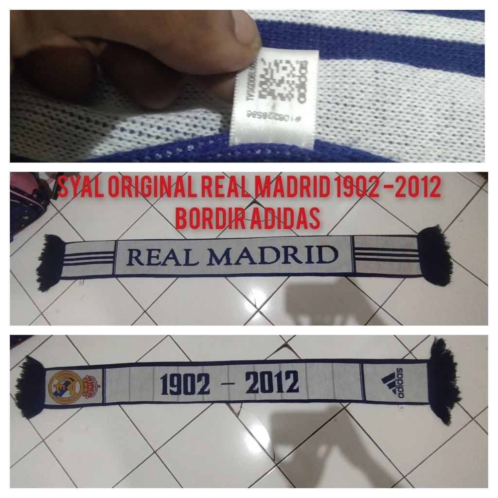 SYAL REAL MADRID ORIGINAL ADIDAS ORIGINAL