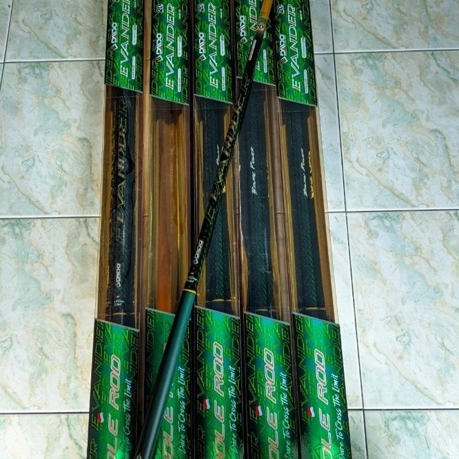 Joran TegeK Pancing Super Hard Daido Evander Carbon Brutal 250 300 360 450 540 630 cm