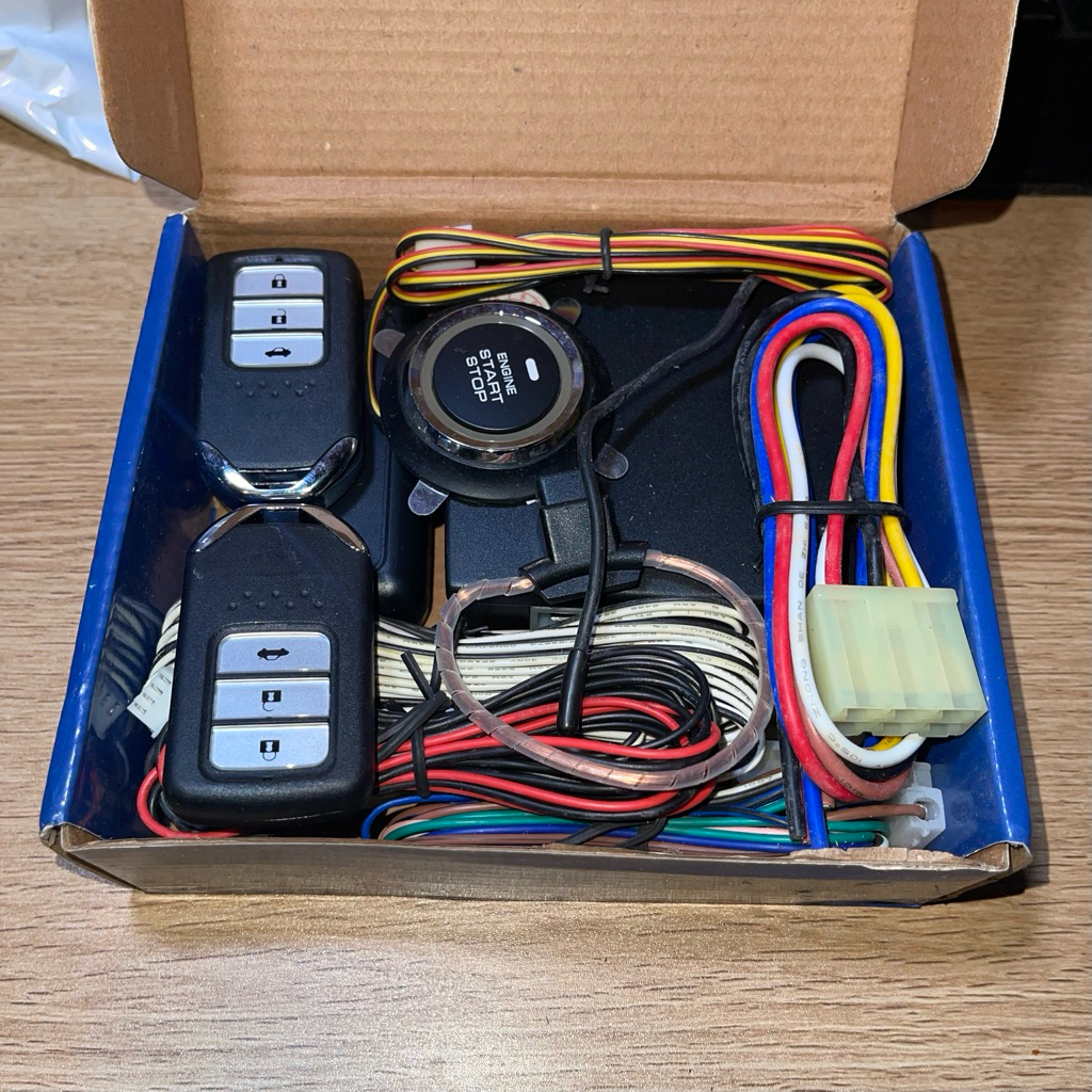 modul keyless remote kunci mobil start stop universal