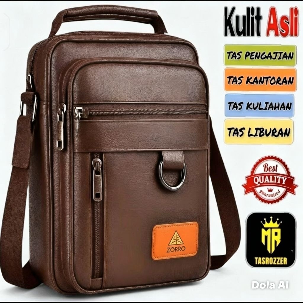 Tas Kitab Kulit Asli Pria – Tas Santri untuk Tempat Kitab dll