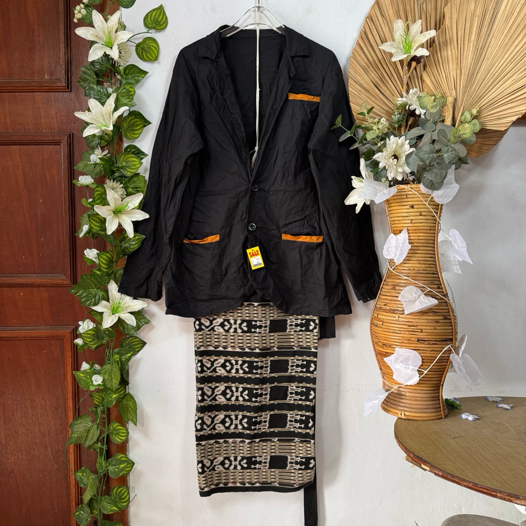 Set Blazer Rok Lilit Hitam M