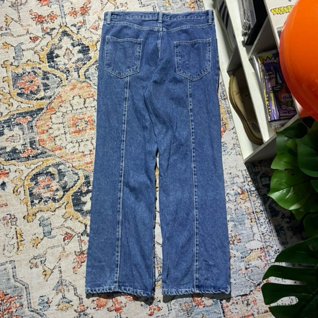 Denim Pants Ecru Standard Baggy