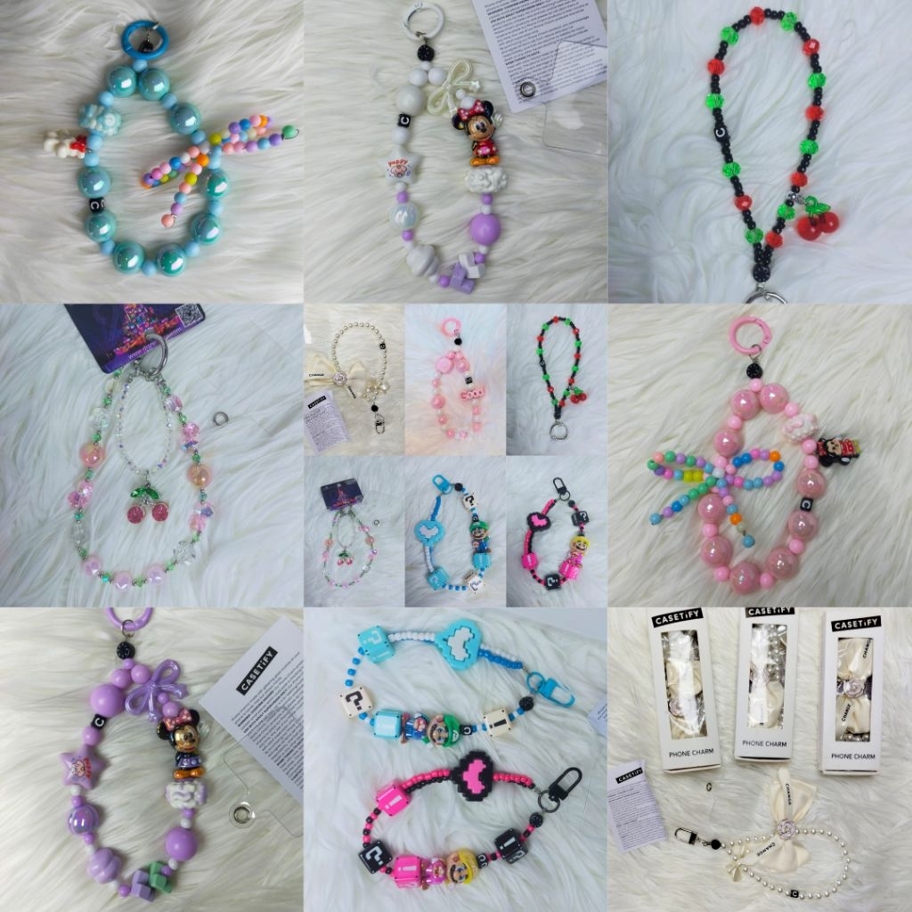 Phone Charm Casetify / Ganci Handphone Disney & Casetify / Gantungan Kunci
