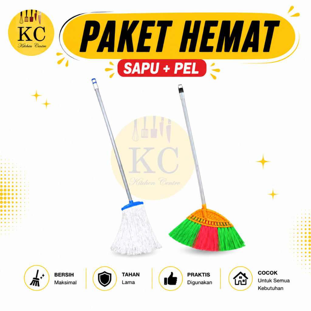 Sapu Pel Lantai Sapu Dan Pel Sapu Lantai Paket Hemat Sapu Dan Pel