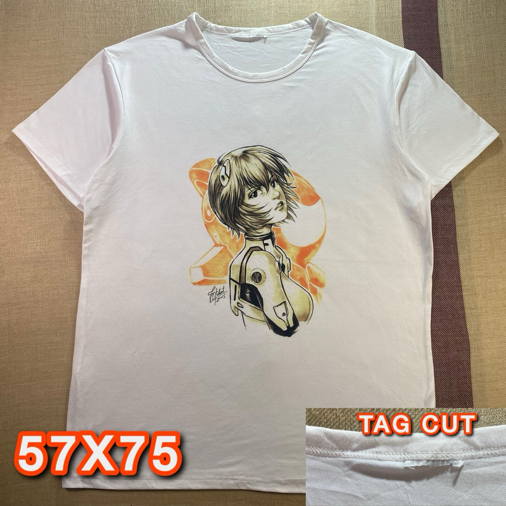 Kaos Anime Evangelion Rei Ayanami - second original - Tag Cut