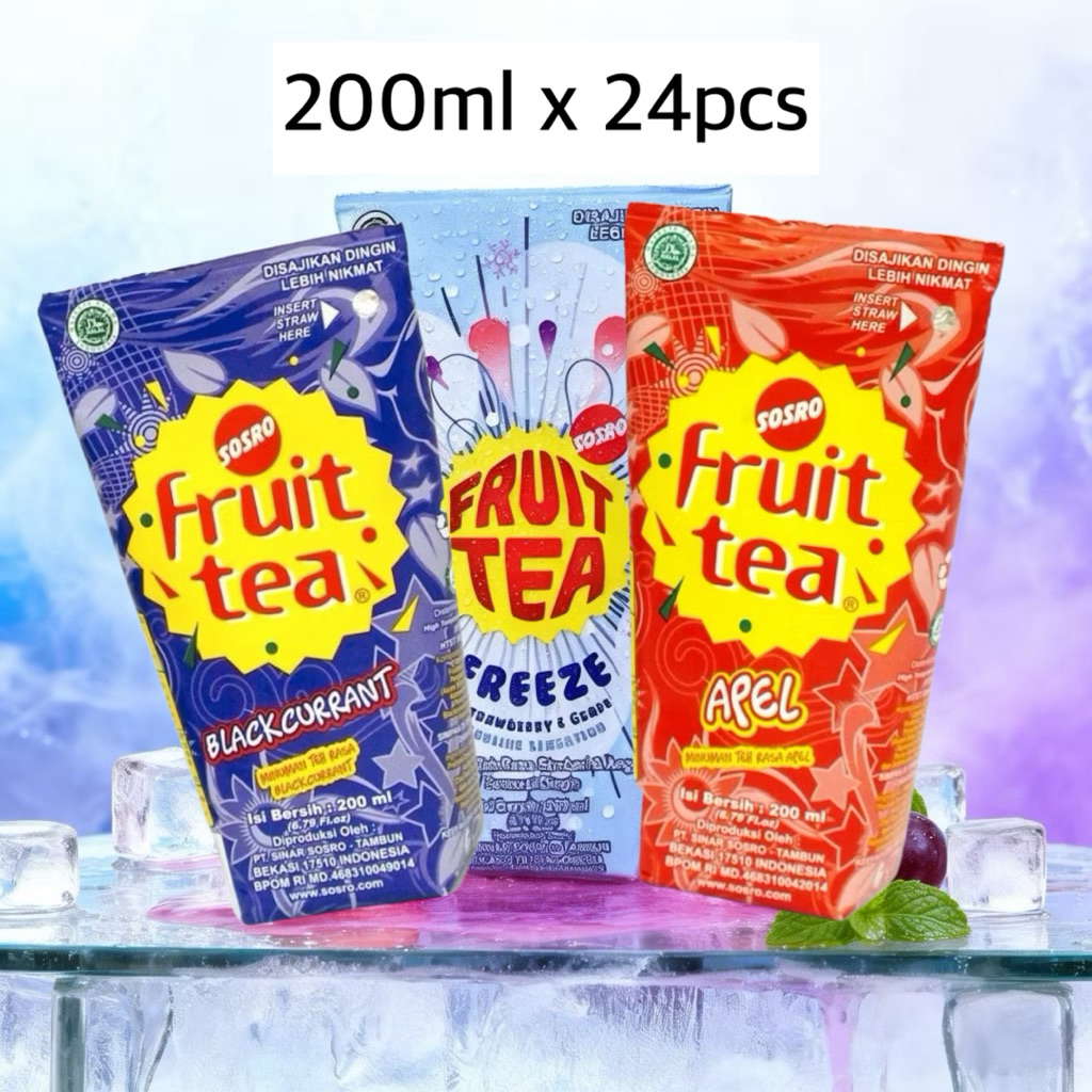 24PCS Fruit Tea Gengam 200ml / Fruit Tea sosro