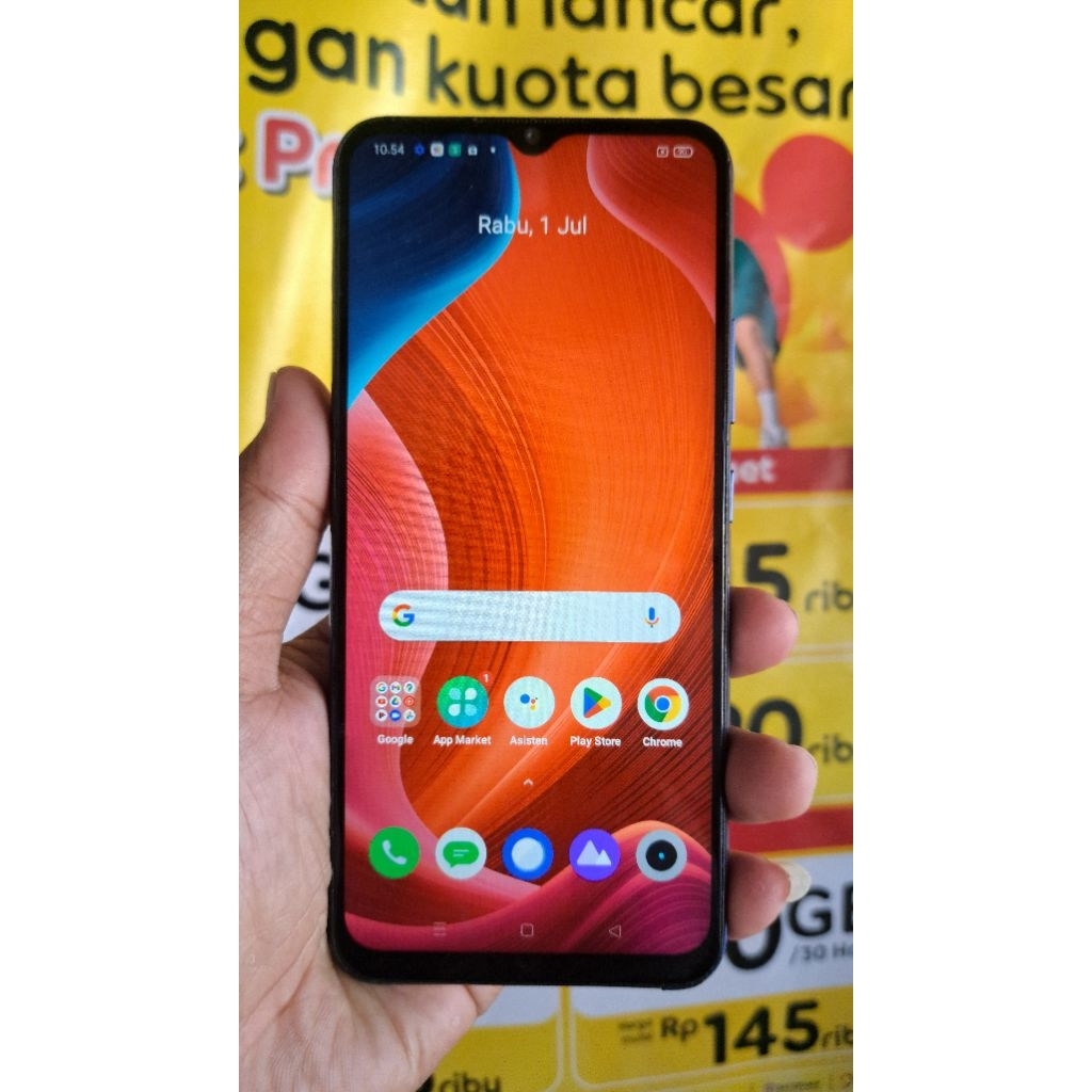 REALME C12 RAM 3GB INTERNAL 32GB, SECOND NORMAL TES, HP ONLY SIAP PAKAI