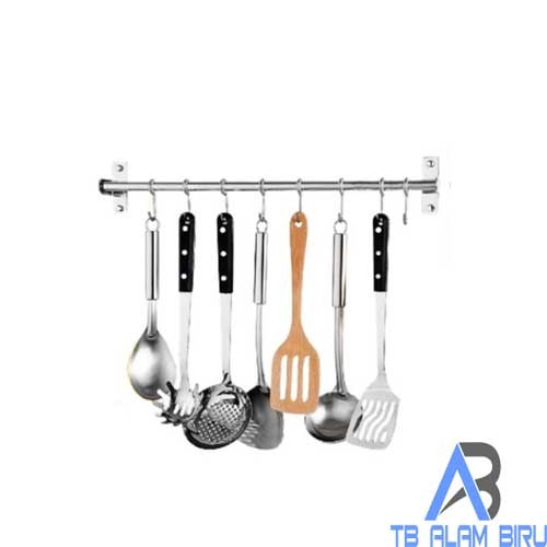 Gantungan Dapur Stainless Steel Kitchen Bar Set 40cm