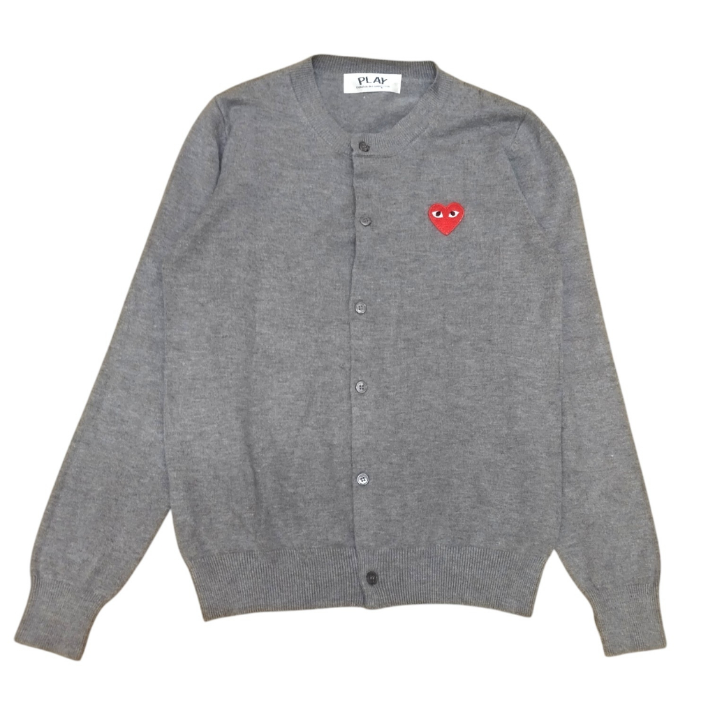 CDG COMME DES GARCONS GRAY CARDIGAN | SWEATER | OUTERWEAR | | BGTA