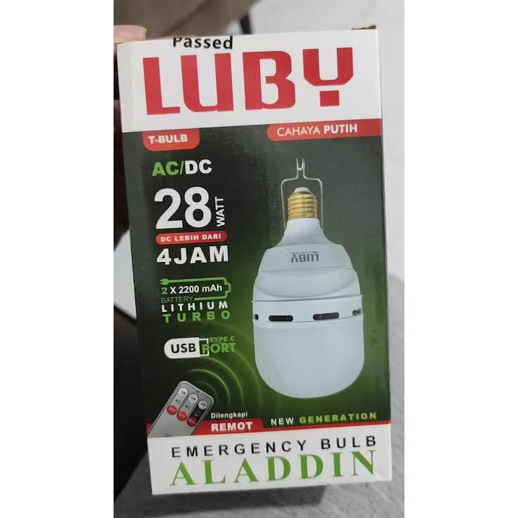 LUBY BOHLAM EMERGENCY 28W LUBY ALADDIN T-BULB Emergency Lamp (Lampu Emergency)