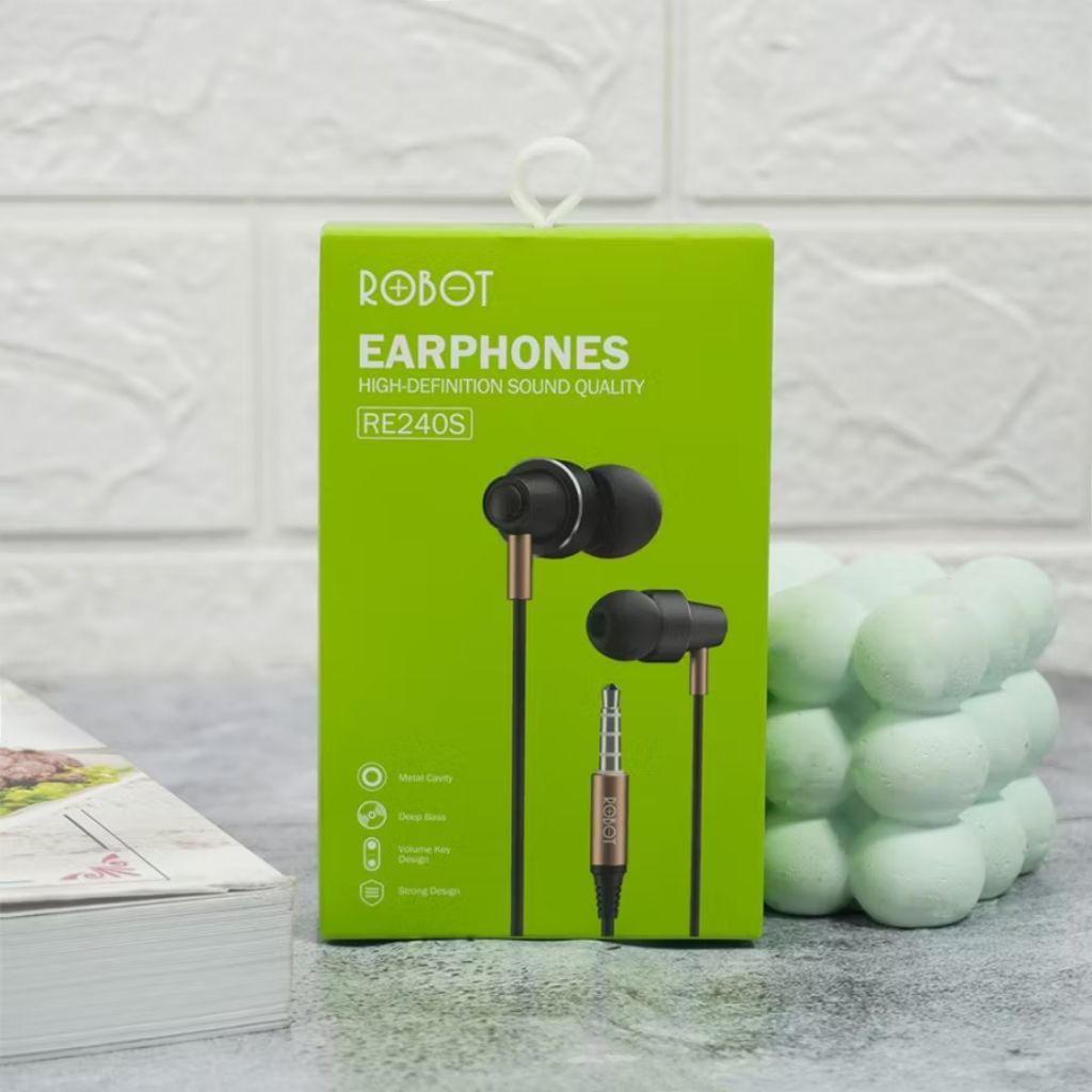 Headset Robot RE240S Original Earphone | Headset Robot Handsfree