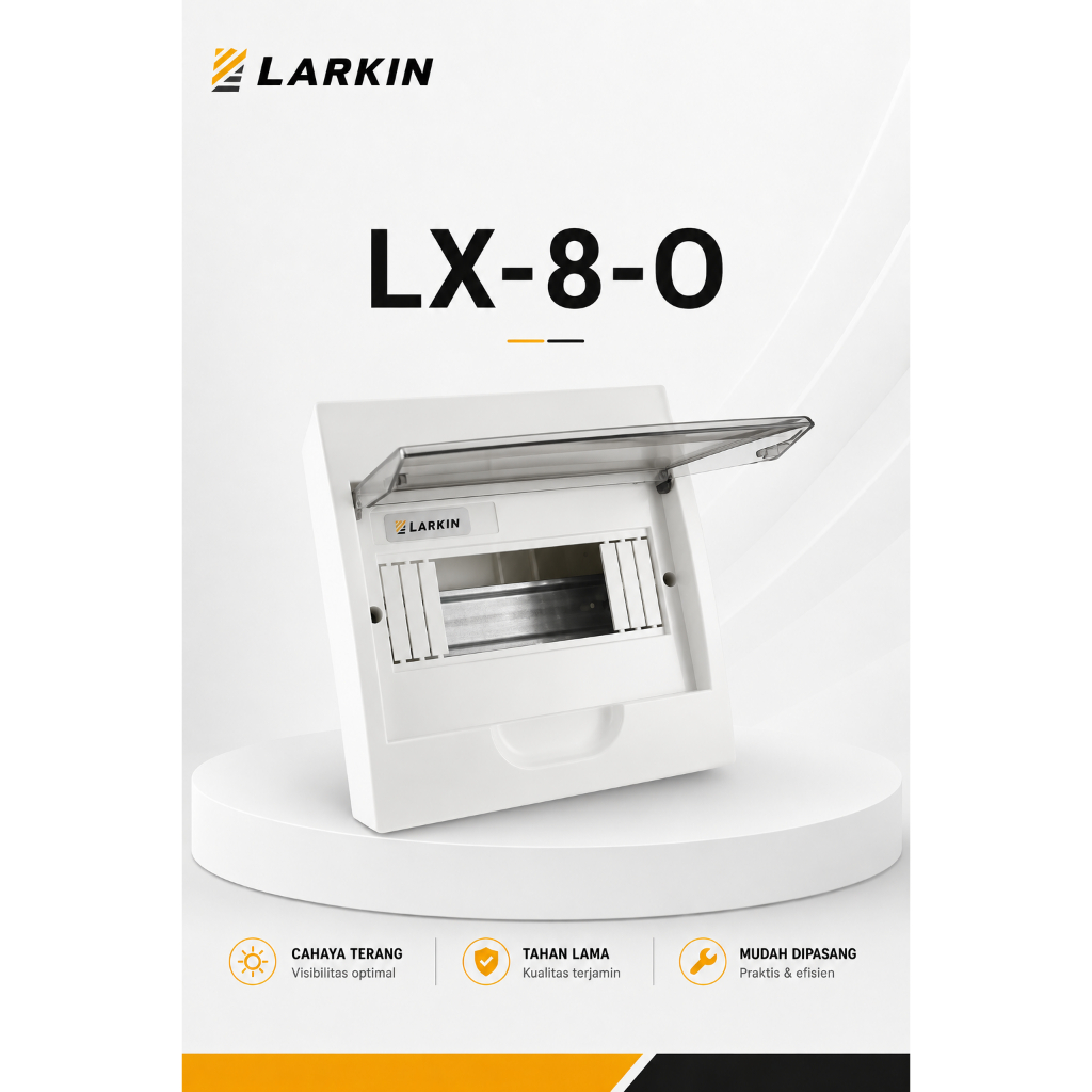 LARKIN MCB BOX PANEL LISTRIK 8 WAY OUTBOW - ORIGINAL