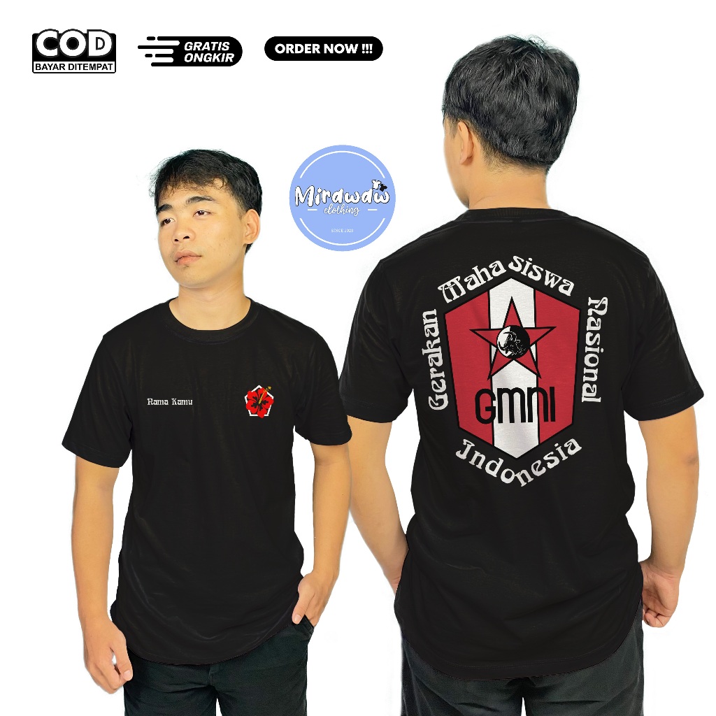 Kaos GMNI Pergerakan Sarinah Gratis Nama Kamu Baju Distro