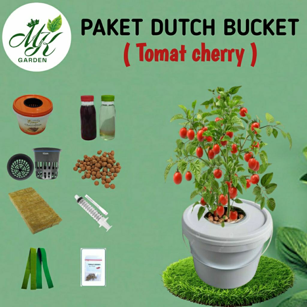 PAKET DUTCH BUCKET HIDROPONIK (tomat cherry) paket lengkap
