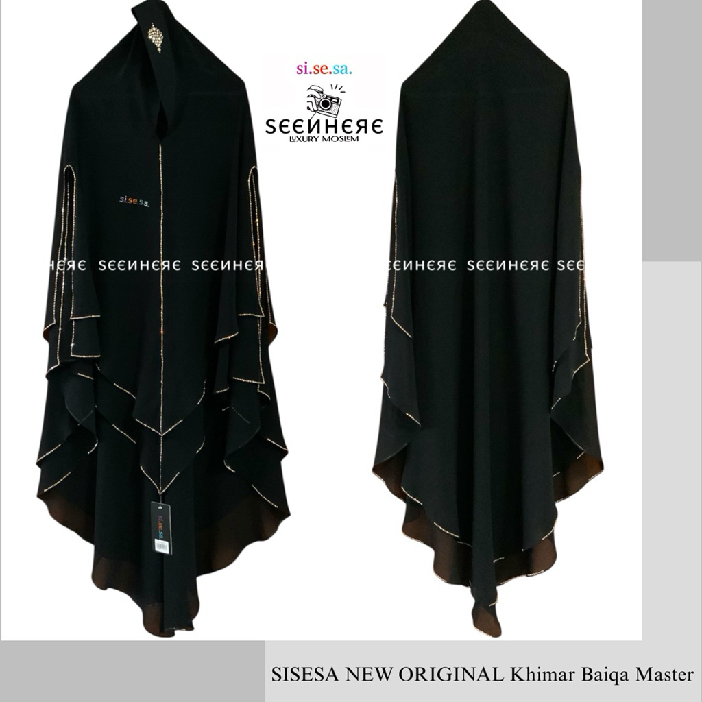 SISESA NEW ORIGINAL GUARANTEED - Khimar Full Swarovski Baiqa Master