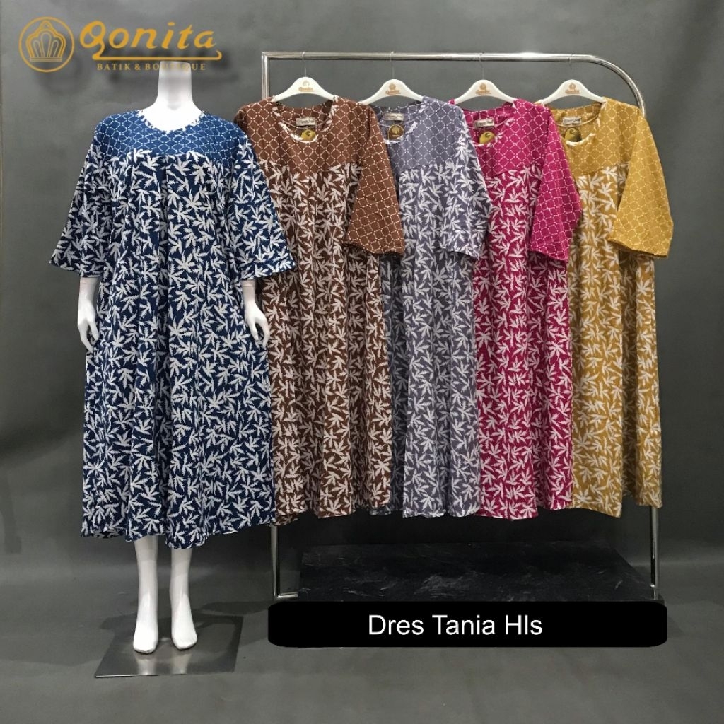 Dress Daster Qonita//Batik Qonita//Batik Pekalongan Ori