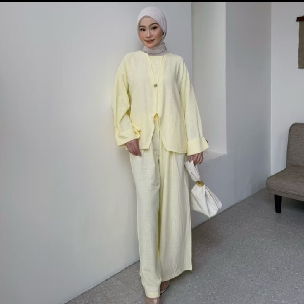 TIARA ONE SET CELANA KULOT/ PAKAIAN IBU HAMIL KATUN RAYON