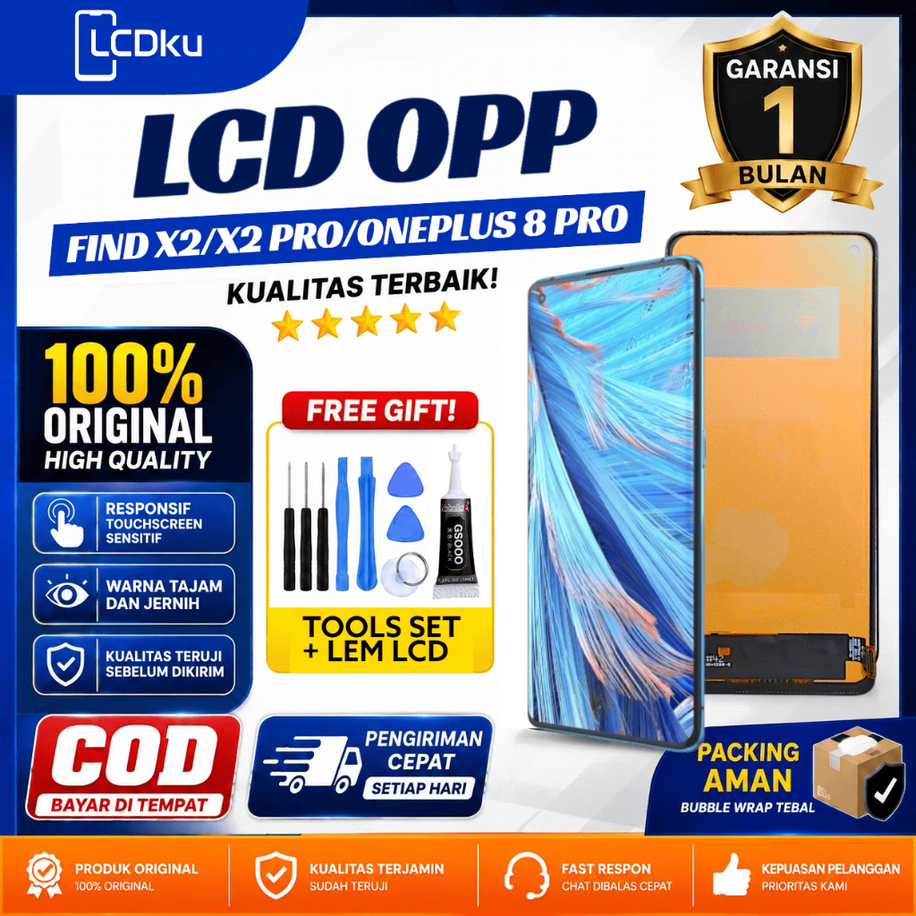 LCD OPPO FIND X2 / FIND X2 PRO / ONEPLUS 8 PRO