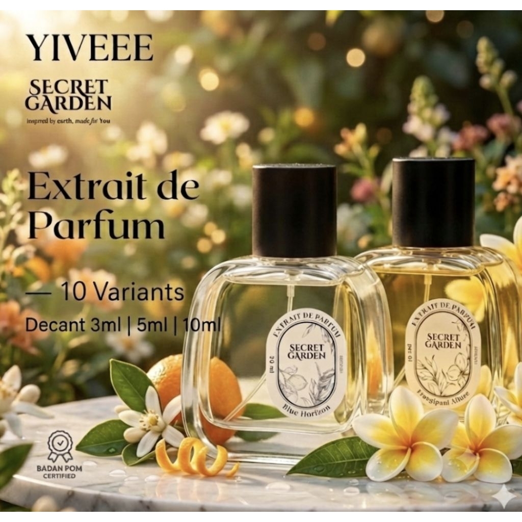 Secret Garden Decant Parfum 3ml 5ml 10ml | Extrait De Parfum Luxury Collection Unisex | Frangipani A