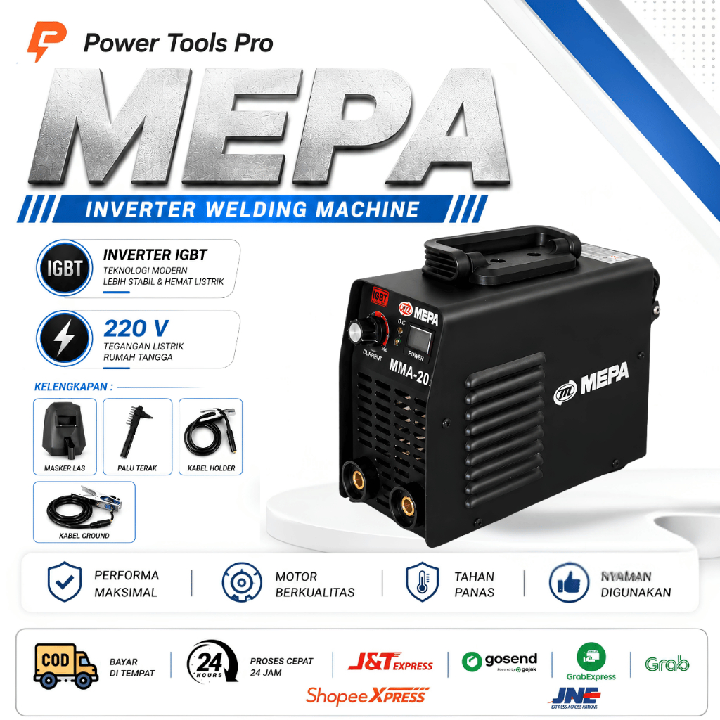Mesin Las MMA 200 Listrik Trafo Las Welding Inverter Las Las Listrik Welding Machine Mesin Las Mesin