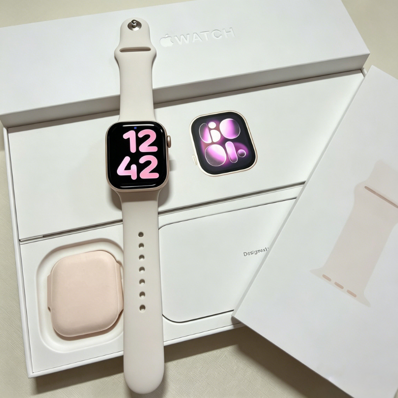 OFFICIAL ORI 100% Apple Watch Series 11 42mm 46mm Jam tangan pintar multifungsi Model pria dan