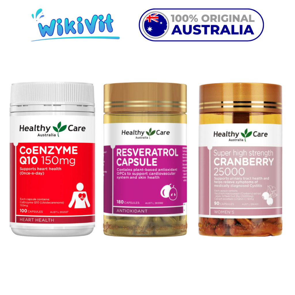 Healthy Care Coenzyme Q10 150mg 100 Capsules Co-Enzyme 150 mg 180 Kapsul Co Enzyme CoQ10 High Potenc