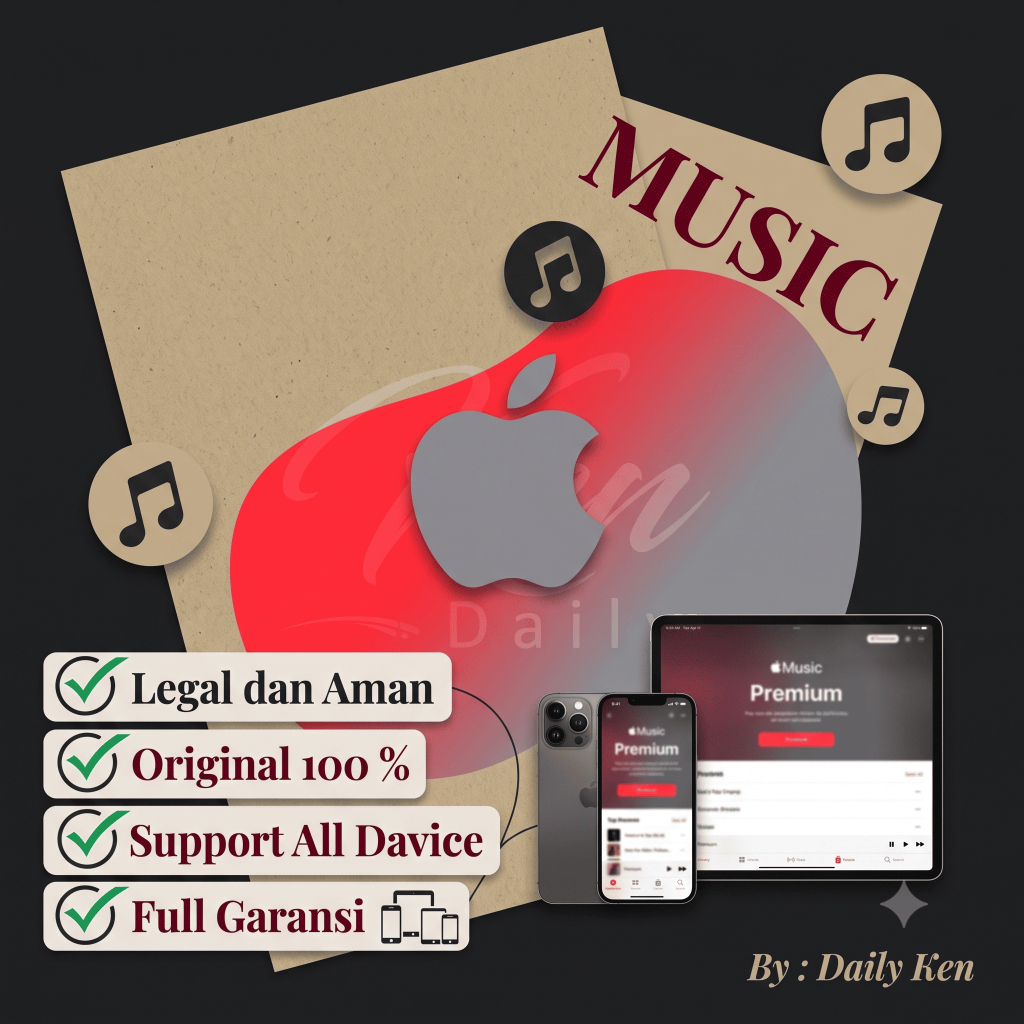Voucher Apple Music / iTunes Gift Card Resmi Indonesia