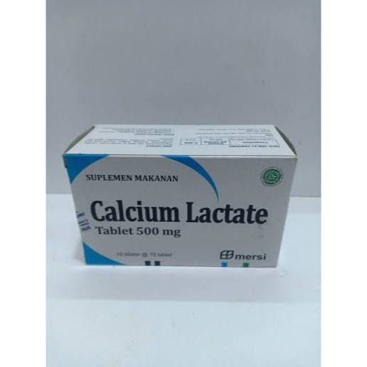 Calcium Lactate 100 Tablet - Suplemen Kalsium untuk Anak, Ibu Hamil, dan Lansia