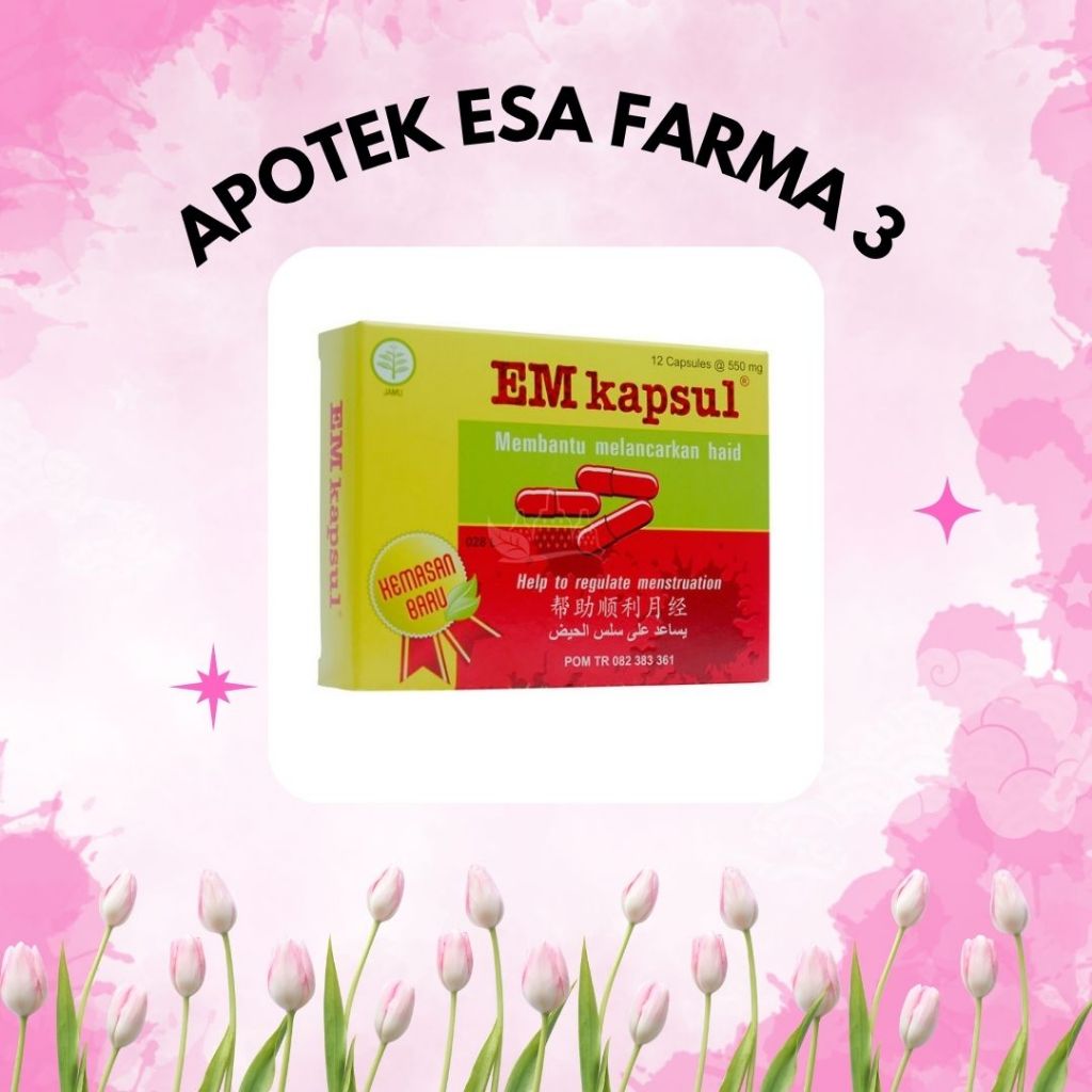 Em Kapsul | Kapsul Membantu Melancarkan Haid | Em Capsule 12 Kapsul