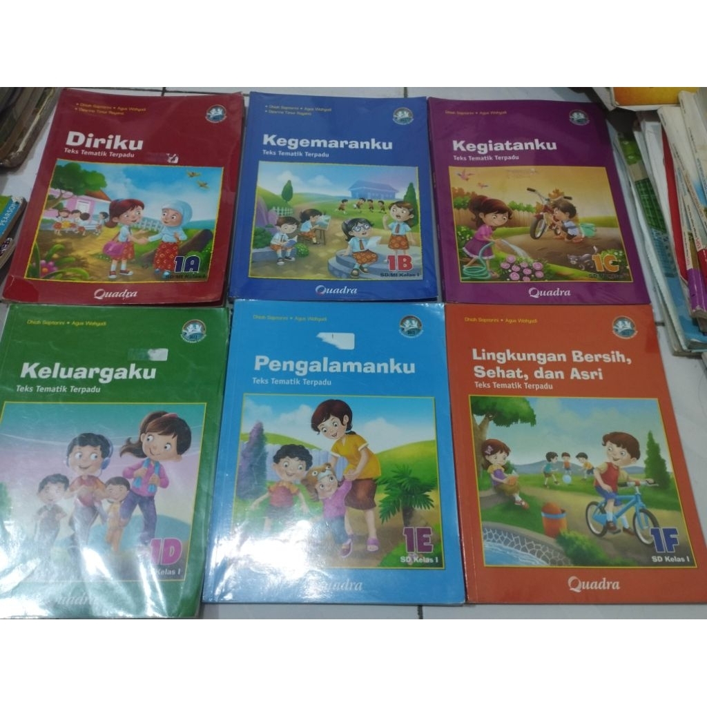 Tematik Terpadu kelas 1 seri A, B, C, D, E, F