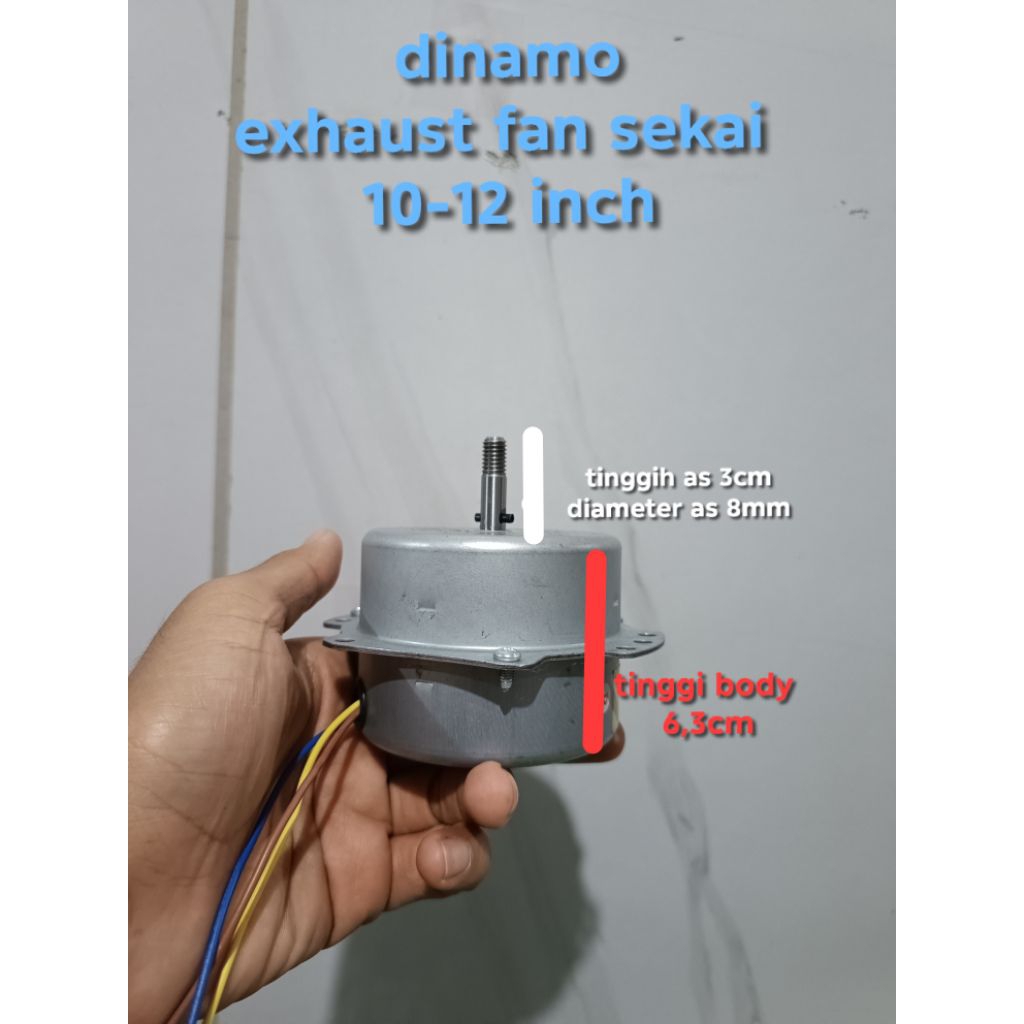 DINAMO EXHAUS FAN SEKAI 10-12 INCH KIPAS ANGIN HISAP