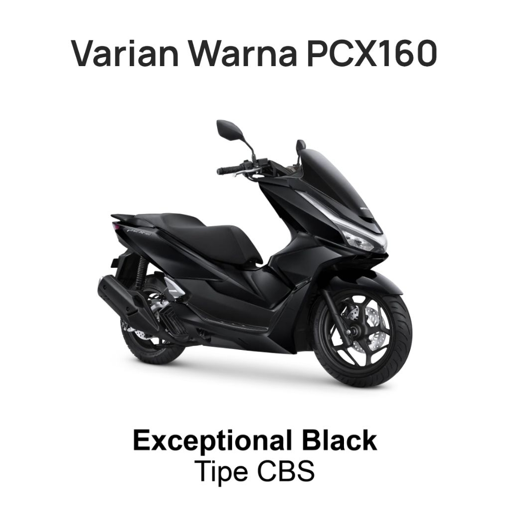 cicilan kartu kredit 0% - Honda PCX 160 exceptional black tipe CBS 2026