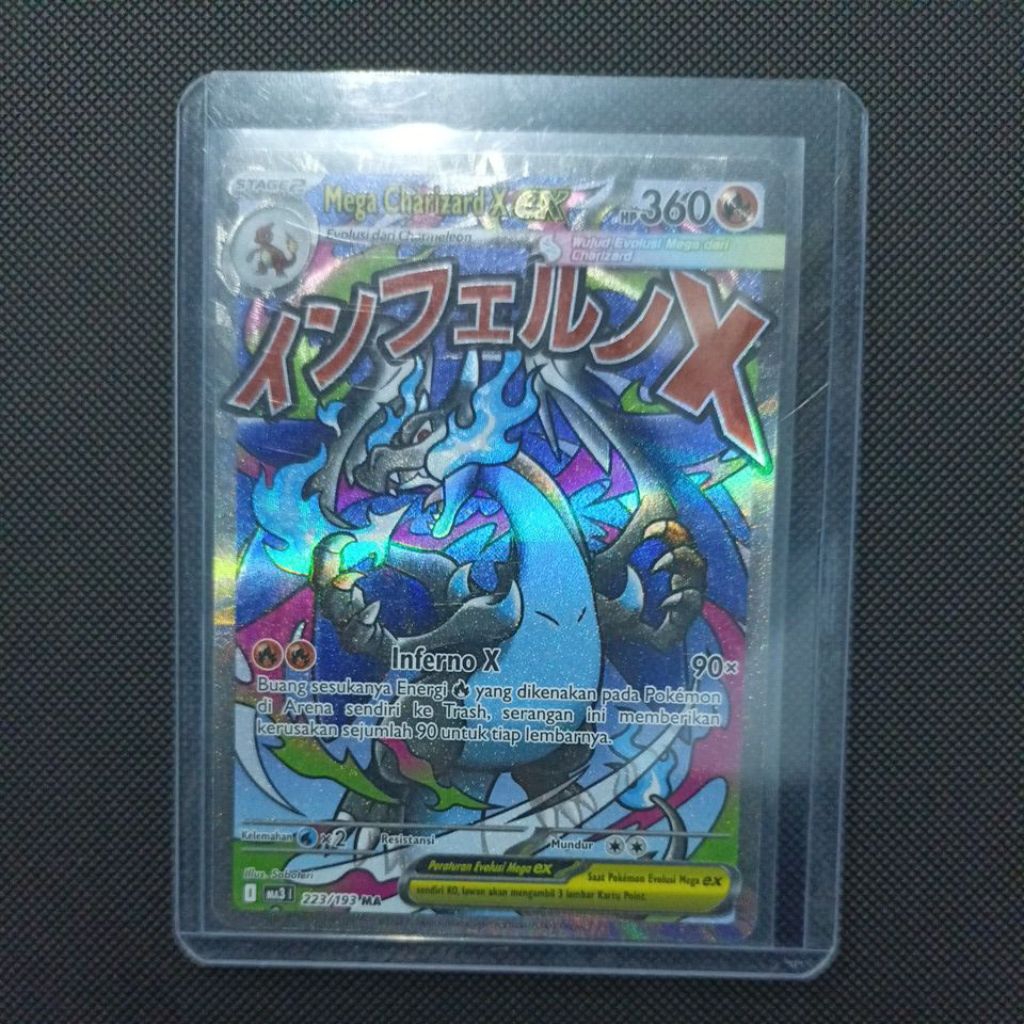 Mega Charizard X Ex Ma3 223/193 MA Mega Impian Pokemon Indonesia
