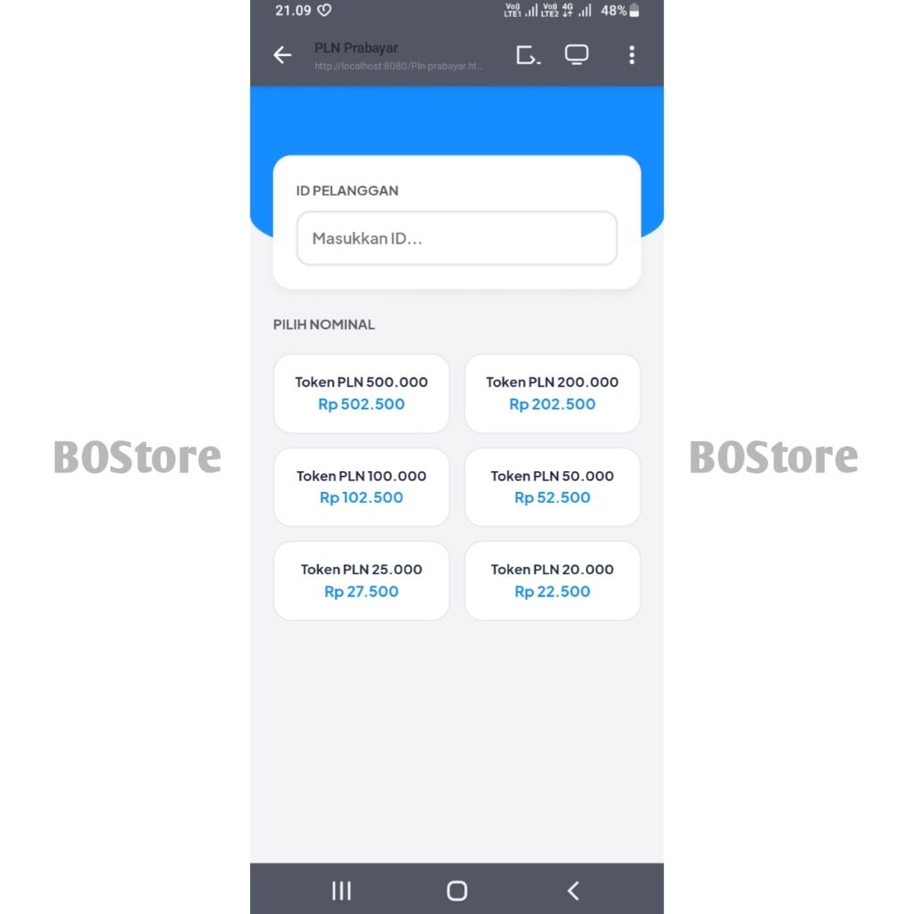 script PLN Otomatis bukaolshop