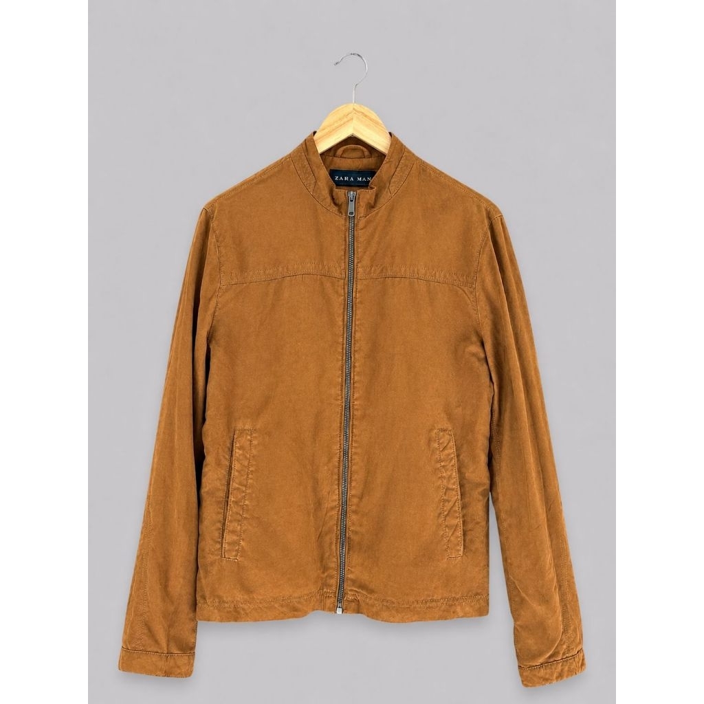 Preloved Jaket Suede Zara Man (100% Original Zara)