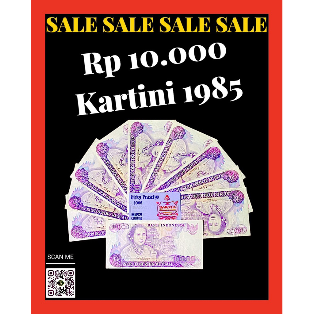 KUNO INDONESIA 10.000 KARTINI 1985