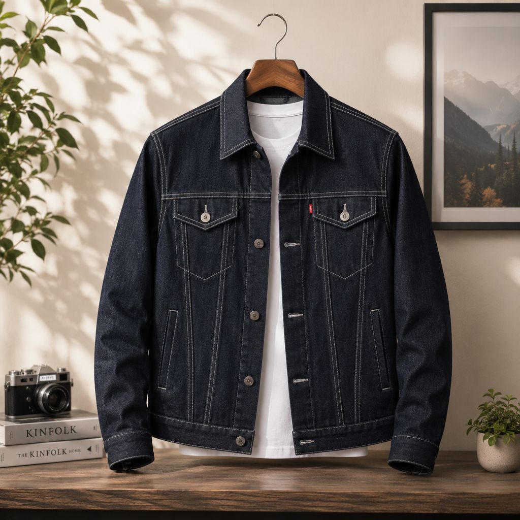 MYF OUTFIT Jacket Jeans Pria Jacket Denim Raw Size M - 3XL Raw Denim Tebal