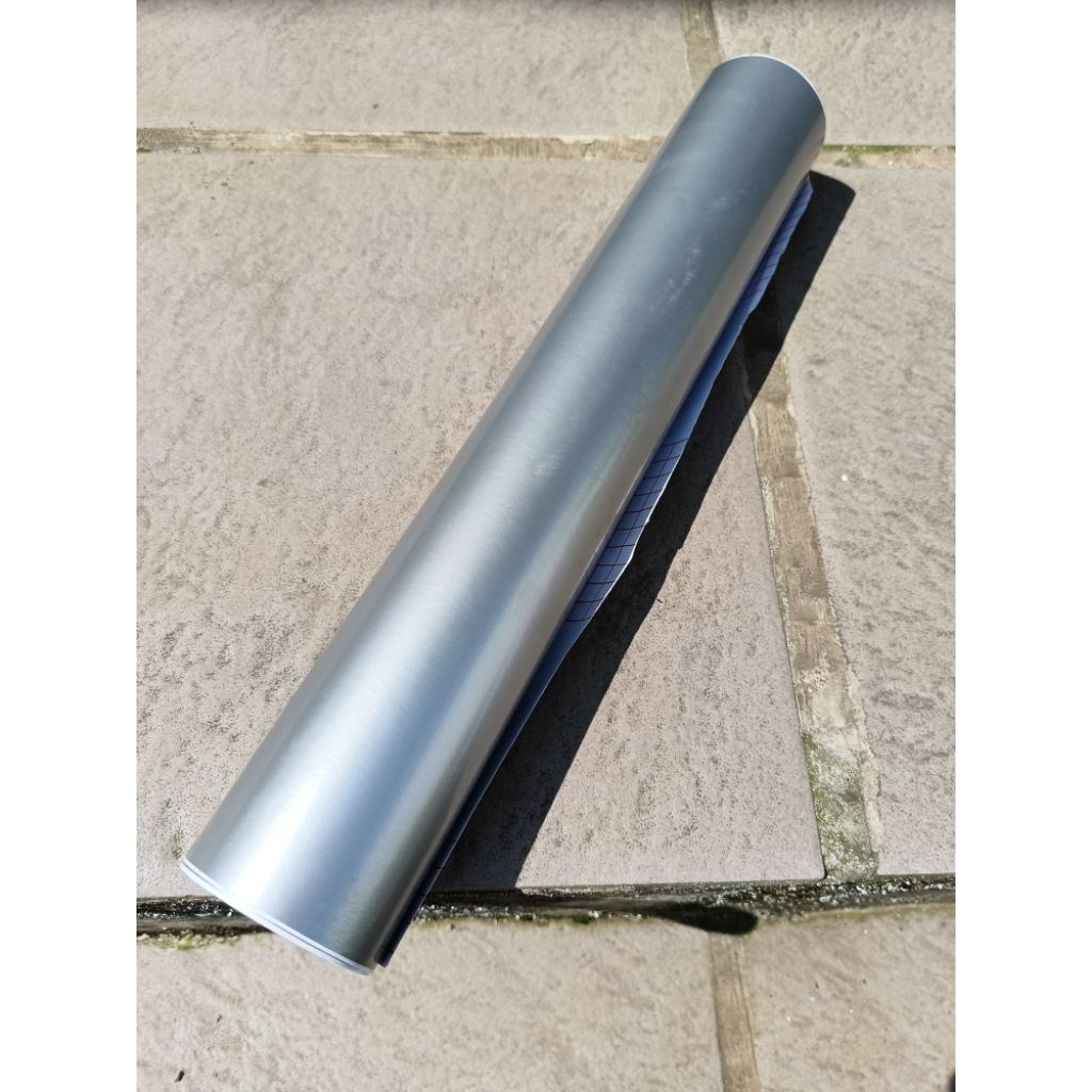 [PER 1 METER] SKOTLET SILVER SKOTLITE STICKER MOTOR WARNA SILVER