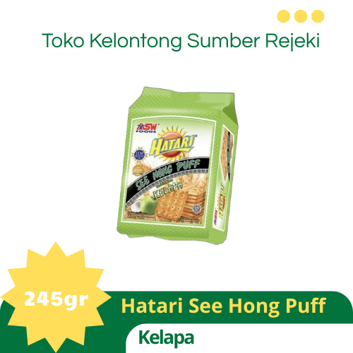 Biskuit Hatari See Hong Puff Kelapa 245g